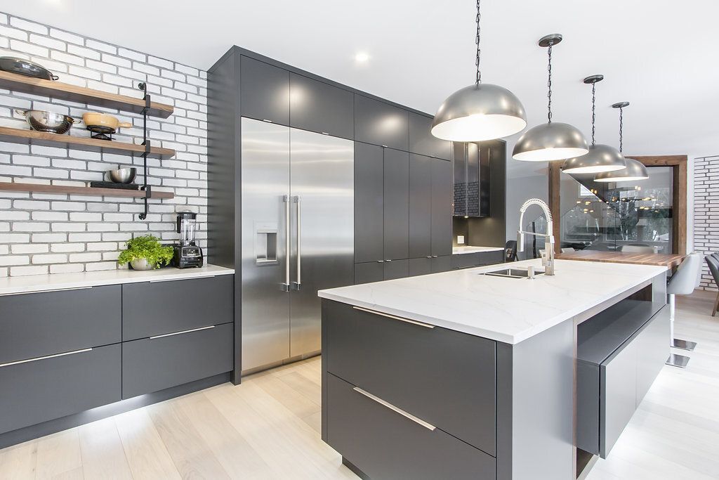 Lacquered MDF Kitchen Cabinets